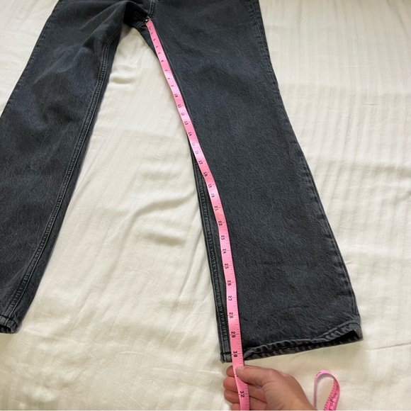 Agolde High Rise Vintage Boot Cut Jean in Percolate Washed Black size 26 - Picture 12 of 16